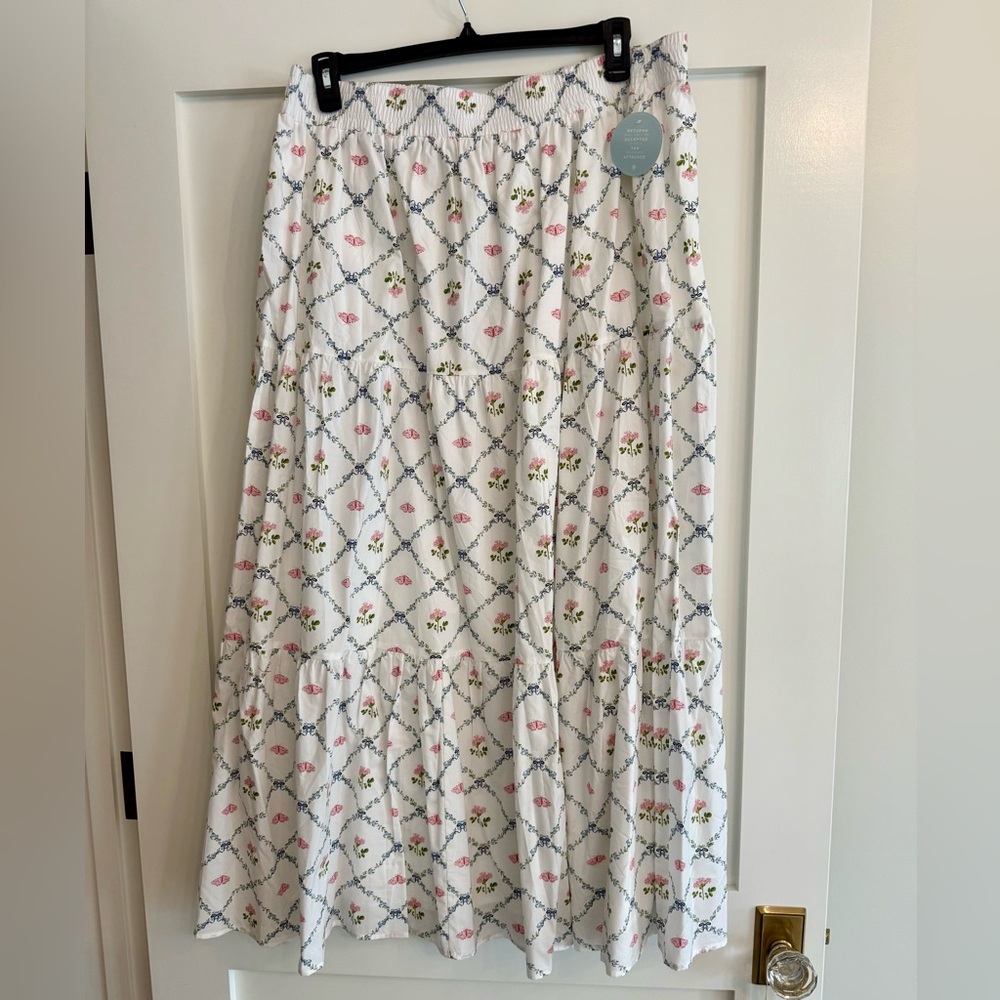 Hill House XXL NWT the Florence Butterfly Nap skirt